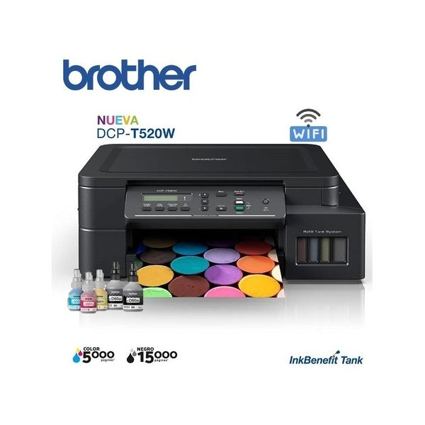 Impresora Multifuncional Brother Dcp-t520w Wifi